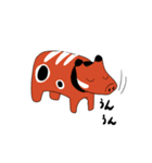 うんうんあかべこ（個別スタンプ：1）