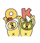 ぴよzooあいさつスタンプ（ひよこ人間ぴよ（個別スタンプ：3）