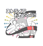 ゆるっと柔術ウルフ 黒帯さんのおめでとう（個別スタンプ：12）