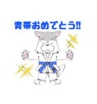 ゆるっと柔術ウルフ 黒帯さんのおめでとう（個別スタンプ：13）