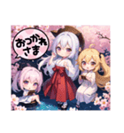 AI イラスト 愛 美少女 26（個別スタンプ：2）