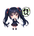 AI イラスト 愛 美少女 26（個別スタンプ：28）
