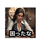 様子のおかしい筋肉美女（個別スタンプ：18）