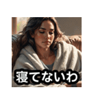 様子のおかしい筋肉美女（個別スタンプ：25）