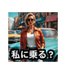様子のおかしい筋肉美女（個別スタンプ：27）