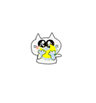 動く！ でかおめめネコ（個別スタンプ：15）