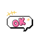 日常で使える文字スタンプ（第一弾）（個別スタンプ：16）