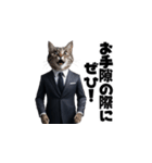 【敬語】スーツを着た猫たち（個別スタンプ：25）