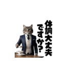 【敬語】スーツを着た猫たち（個別スタンプ：28）