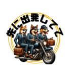 バイク✖️犬 ツーリング仲間スタンプ（個別スタンプ：16）