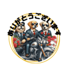 バイク✖️犬 ツーリング仲間スタンプ（個別スタンプ：30）