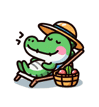 いたずらワニ兄弟（個別スタンプ：5）