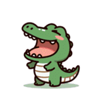 いたずらワニ兄弟（個別スタンプ：8）