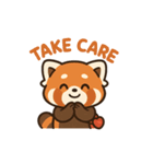 レッサーパンダの愛ある毎日（個別スタンプ：4）