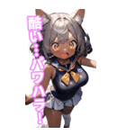 ゆるふわ猫ガールちゃん 水兵コスVer BIG（個別スタンプ：28）