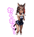 ゆるふわ猫ガールちゃん 水兵コスVer BIG（個別スタンプ：38）