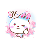 春♡にじうささんと桜【アレンジにも】（個別スタンプ：3）
