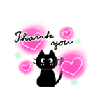 春と新生活✨黒猫の日常に福来たる♪（個別スタンプ：7）