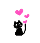 春と新生活✨黒猫の日常に福来たる♪（個別スタンプ：18）