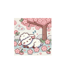 春、さくらといっしょ（個別スタンプ：3）