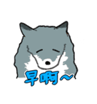 キツネ達の毎日使えるスタンプ（中国語）（個別スタンプ：2）