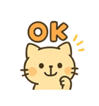 のーまるきいろねこ1（個別スタンプ：1）