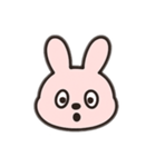 とてもシンプルなうさぎさん（個別スタンプ：4）