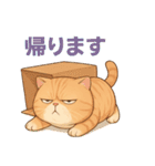 太々しい猫のスタンプ（個別スタンプ：21）