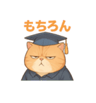 太々しい猫のスタンプ（個別スタンプ：22）