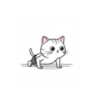 かわいいジム猫トレーニングスタンプ（個別スタンプ：3）