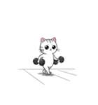 かわいいジム猫トレーニングスタンプ（個別スタンプ：17）