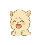もこもこあるぱか（個別スタンプ：3）