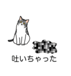 猫あるある（ハチワレサバ猫／短毛）（個別スタンプ：33）