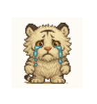 ふわふわホワイトタイガー気分パック（個別スタンプ：2）