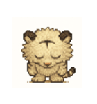 ふわふわホワイトタイガー気分パック（個別スタンプ：3）