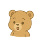 とてもシンプルなクマ（個別スタンプ：3）