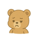 とてもシンプルなクマ（個別スタンプ：4）