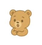 とてもシンプルなクマ（個別スタンプ：6）