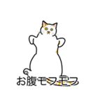 猫あるある（ぶち猫（白茶）／短毛）（個別スタンプ：14）