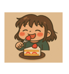 もぐもぐひかりちゃん（個別スタンプ：17）