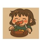 もぐもぐひかりちゃん（個別スタンプ：18）