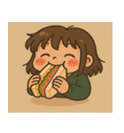 もぐもぐひかりちゃん（個別スタンプ：19）