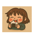 もぐもぐひかりちゃん（個別スタンプ：22）