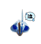 ✴︎☆折り鶴の世界☆✴︎連鶴＆切り絵折り鶴（個別スタンプ：10）