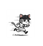 猫たちの野球大会スタンプ（個別スタンプ：3）