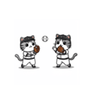 猫たちの野球大会スタンプ（個別スタンプ：4）