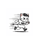 猫たちの野球大会スタンプ（個別スタンプ：8）