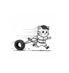 猫たちの野球大会スタンプ（個別スタンプ：10）