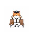 猫たちの野球大会スタンプ（個別スタンプ：15）