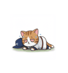 猫たちの野球大会スタンプ（個別スタンプ：16）